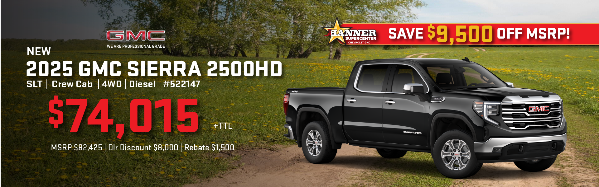 2025 Sierra 2500HD Onyx Black