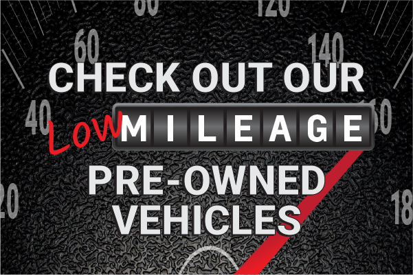 Low Mileage Pre-Owned Vehicles